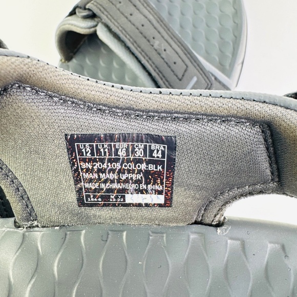 Skechers Tresmen Garo Gray Hiking Sandals Relaxed Fit Strap 204105 Men's Size 12 - Picture 11 of 11